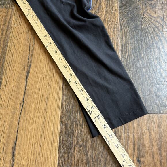 Nike Dri-FIT Cropped Leggings Women’s M Black Blue Capris 20” Inseam Athletic - Picture 5 of 5